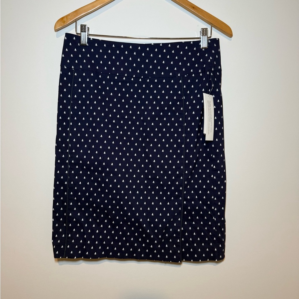 Margaret M Navy Blue Sailboat Women's Pencil Skirt Stitch Fix